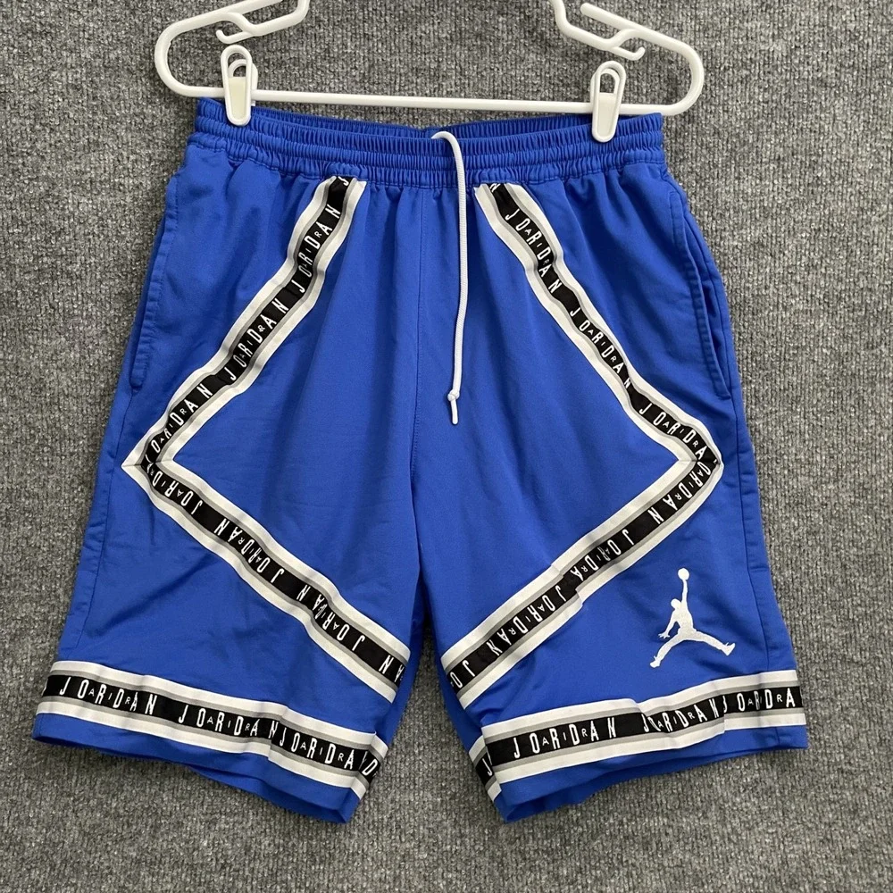 Air Jordan HBR Basketball Taping Shorts Mens Sz L AJ1108 405 Blue